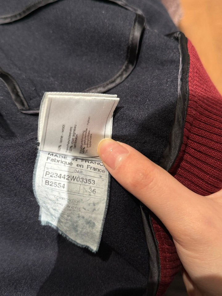 Chanel 2004 CC Varsity Bomber Jacket