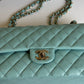 Chanel 20C Tiffany Blue Medium Caviar Flap Bag