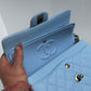 Chanel 23P Light Blue Small Caviar Double Flap