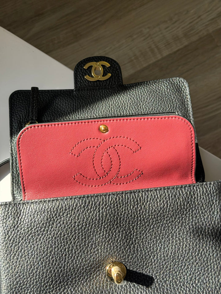 Chanel Mini Flap Bag Black Souplissimo Suede Calfskin Gold Tone Hardware 2026