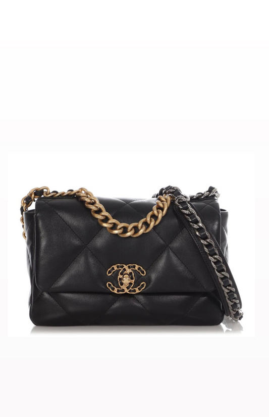 Chanel Small Black 19 Flap Bag