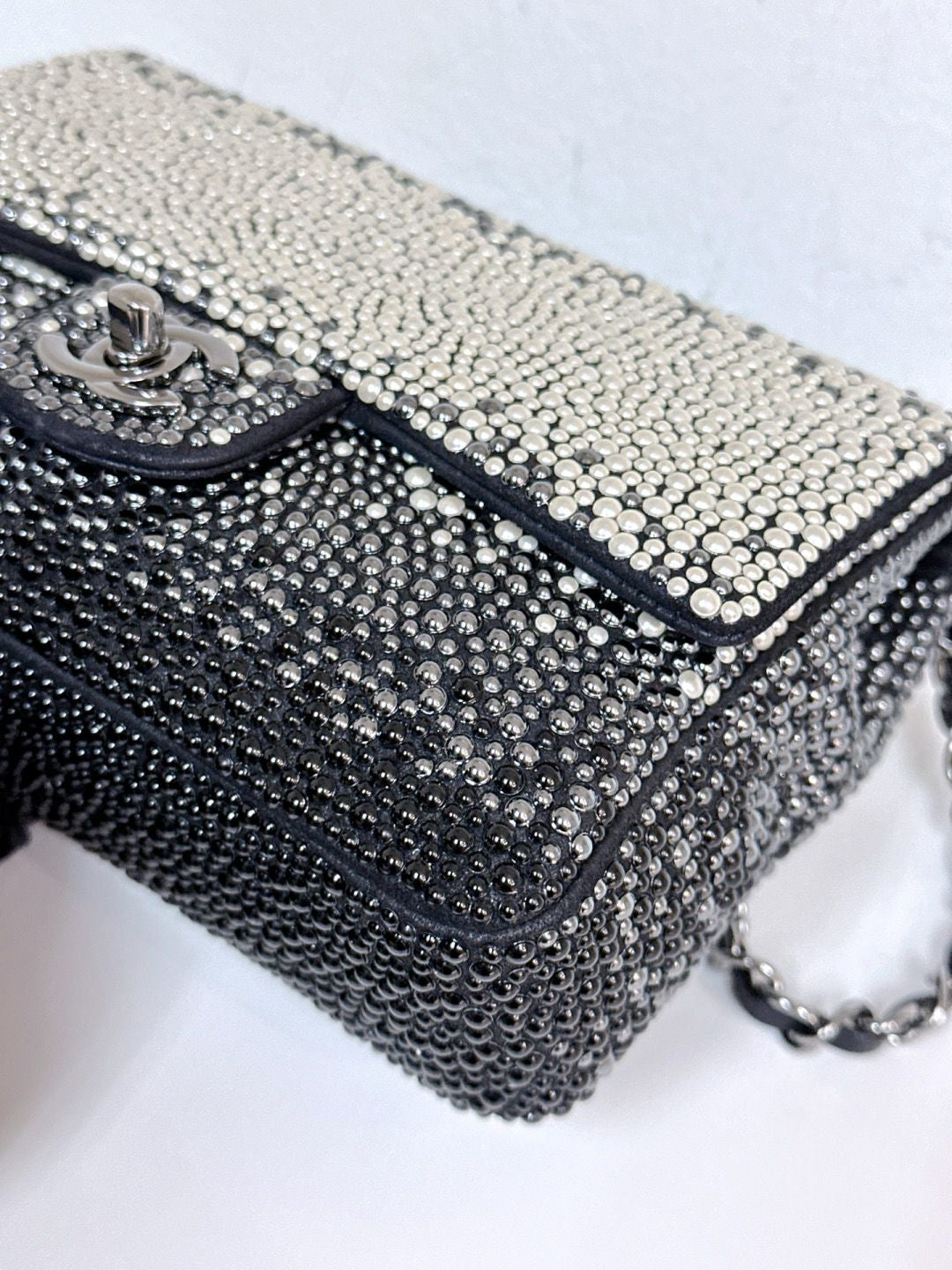 Chanel 2014 Pearl Embellished Mini Flap
