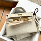 Hermes Mini Sellier Beton Matte Alligator Kelly 20