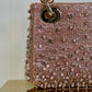 2022 Satin Rose Champagne Micro Beaded Lady Dior