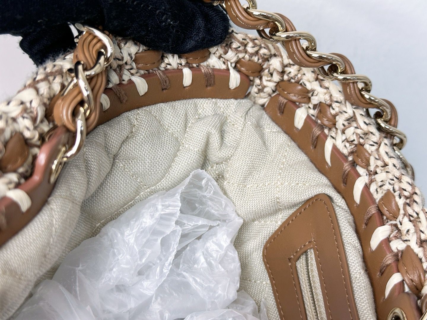 Chanel Small Crochet Shopping Tote