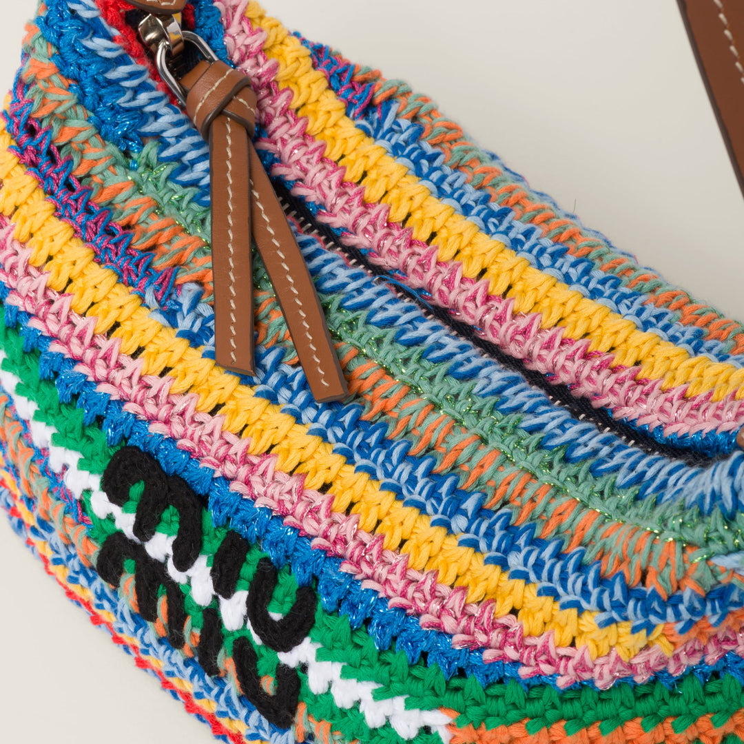 Miu Miu Crochet Multicolor Pouch Bag