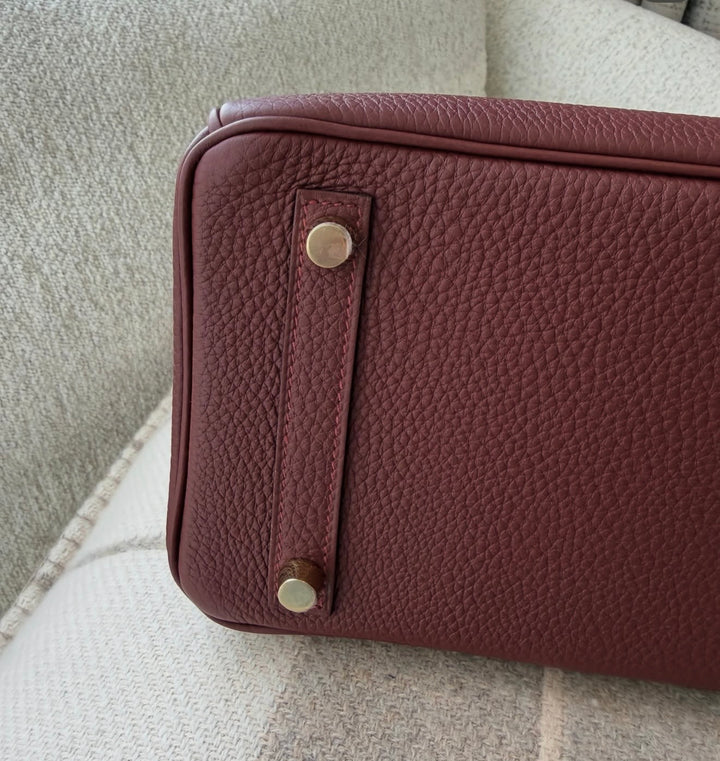 Hermès Birkin 25 Rouge H Togo Gold Hardware 2025