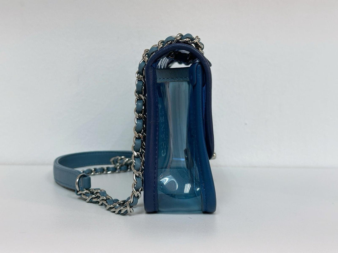 Chanel Coco Splash Blue Mini PVC Flap Bag