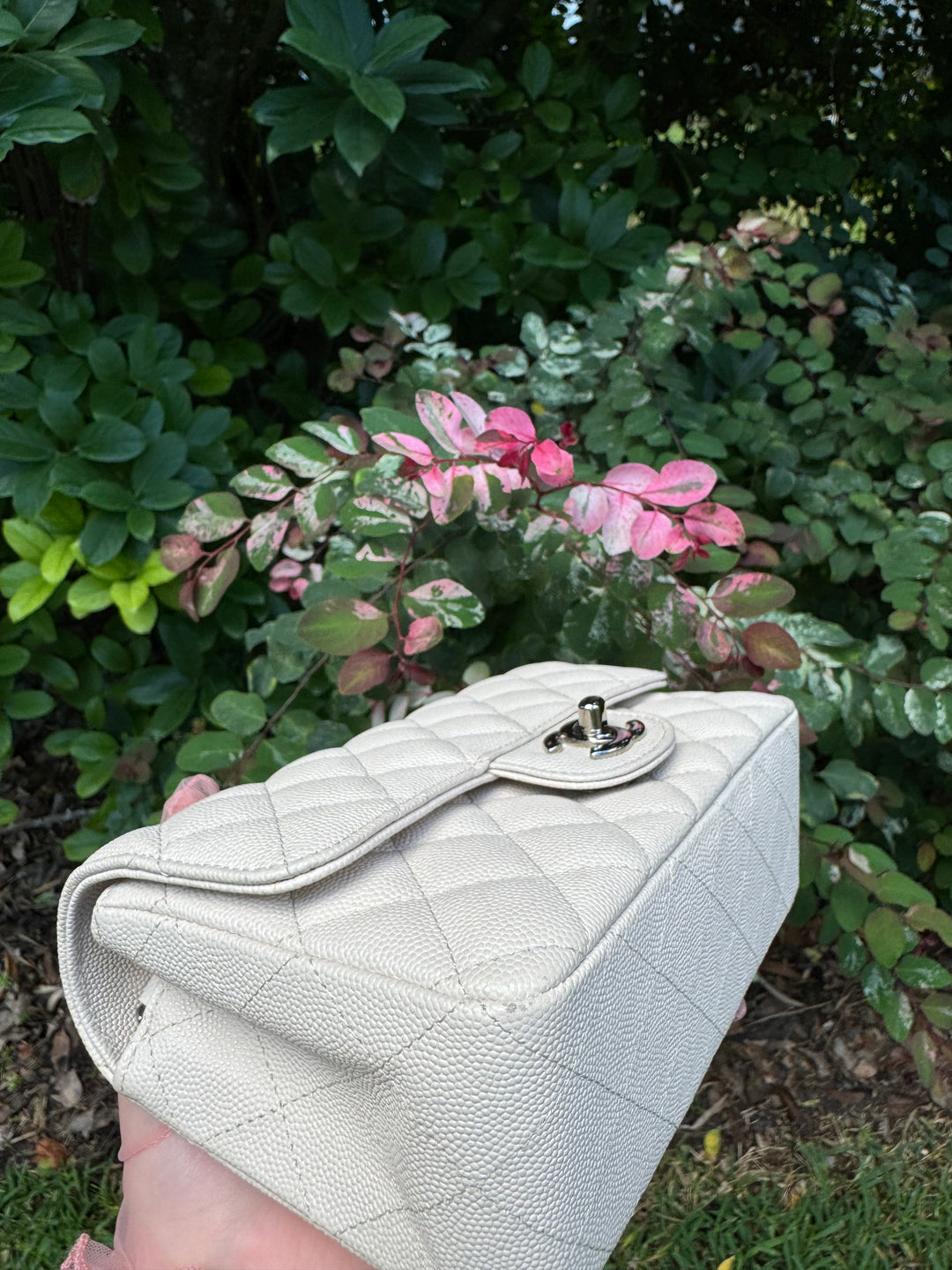 Chanel Craie Caviar Mini Flap Bag