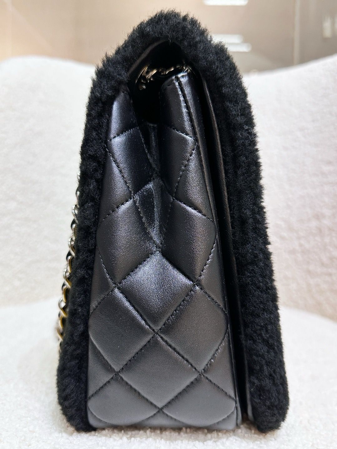 Chanel Supermarket Comic Maxi Shearling Flap Bag