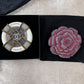 Chanel 2018 Runway Pink Strass & Resin Camelia Minaudiere