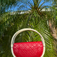 Chanel Runway Small Red Hula Hoop Bag