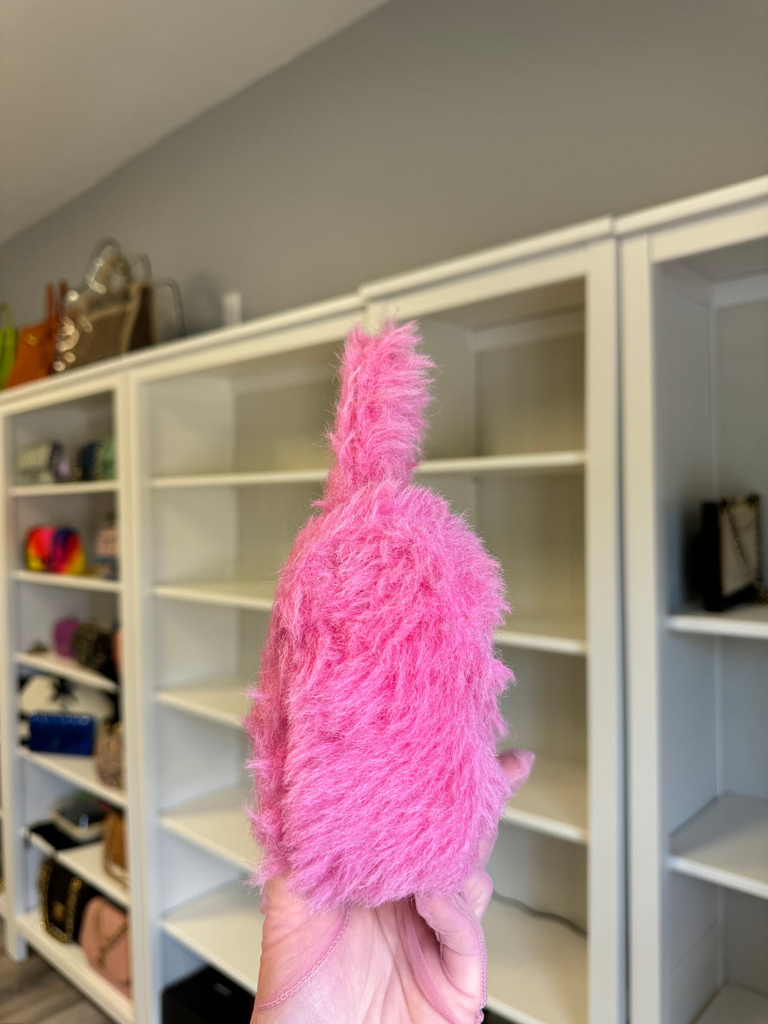 Chanel RARE 1994 Faux Fur Kelly Parent & Child Set