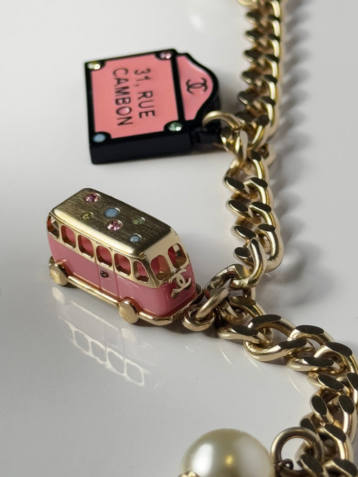 Chanel “Devil Wears Prada” Gold Charm Costume Necklace