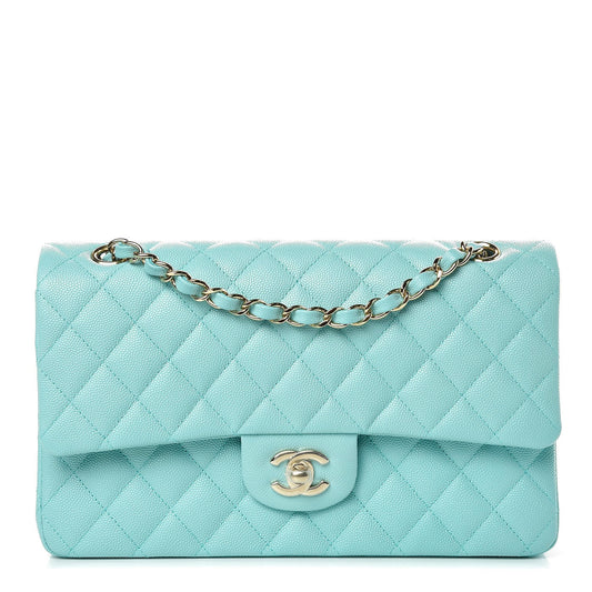 Chanel 19C Tiffany Medium Caviar Double Flap Bag