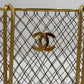 Chanel Spring 1997 Rare Gold Cage Shopping Tote