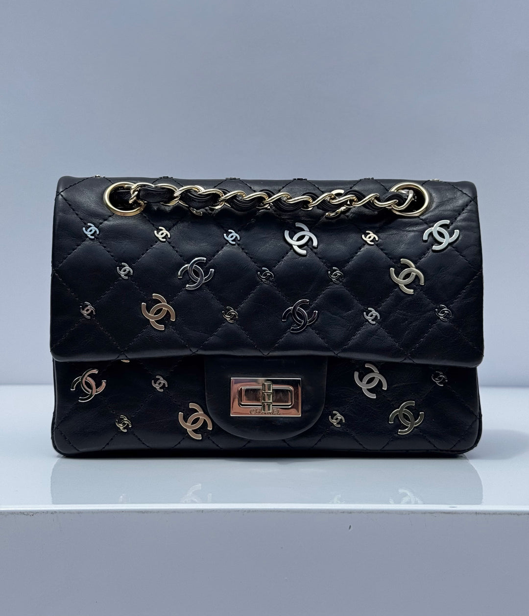 Chanel Vintage Punk Charms 224 Mini Reissue Flap Bag