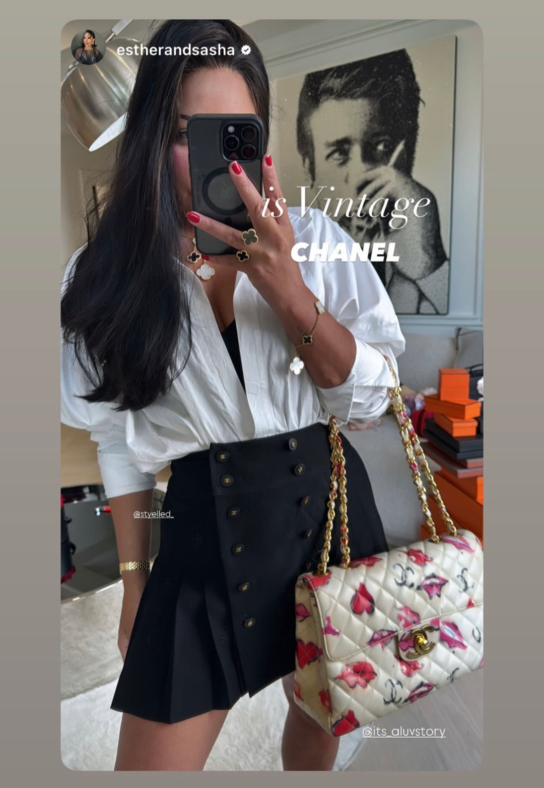 Chanel 1994 Jumbo Lips & Kisses Flap Bag