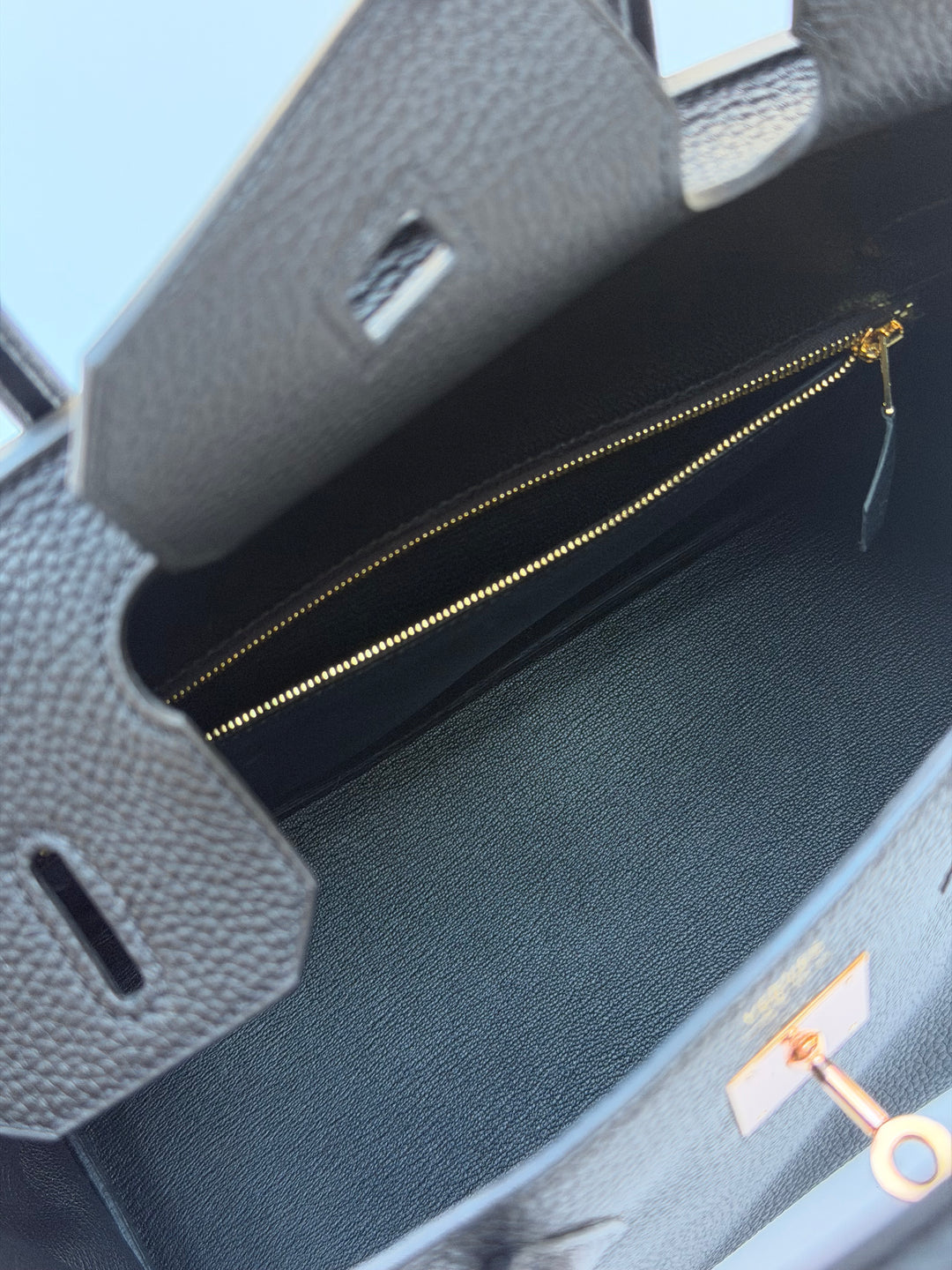 Hermès Birkin 30 — Noir Togo with Rose Gold Hardware