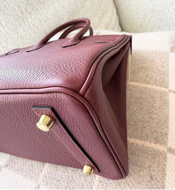 Hermès Birkin 25 Rouge H Togo Gold Hardware 2025