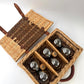 Chanel Limited Edition Wicker Pétanque, Bocce Ball Set