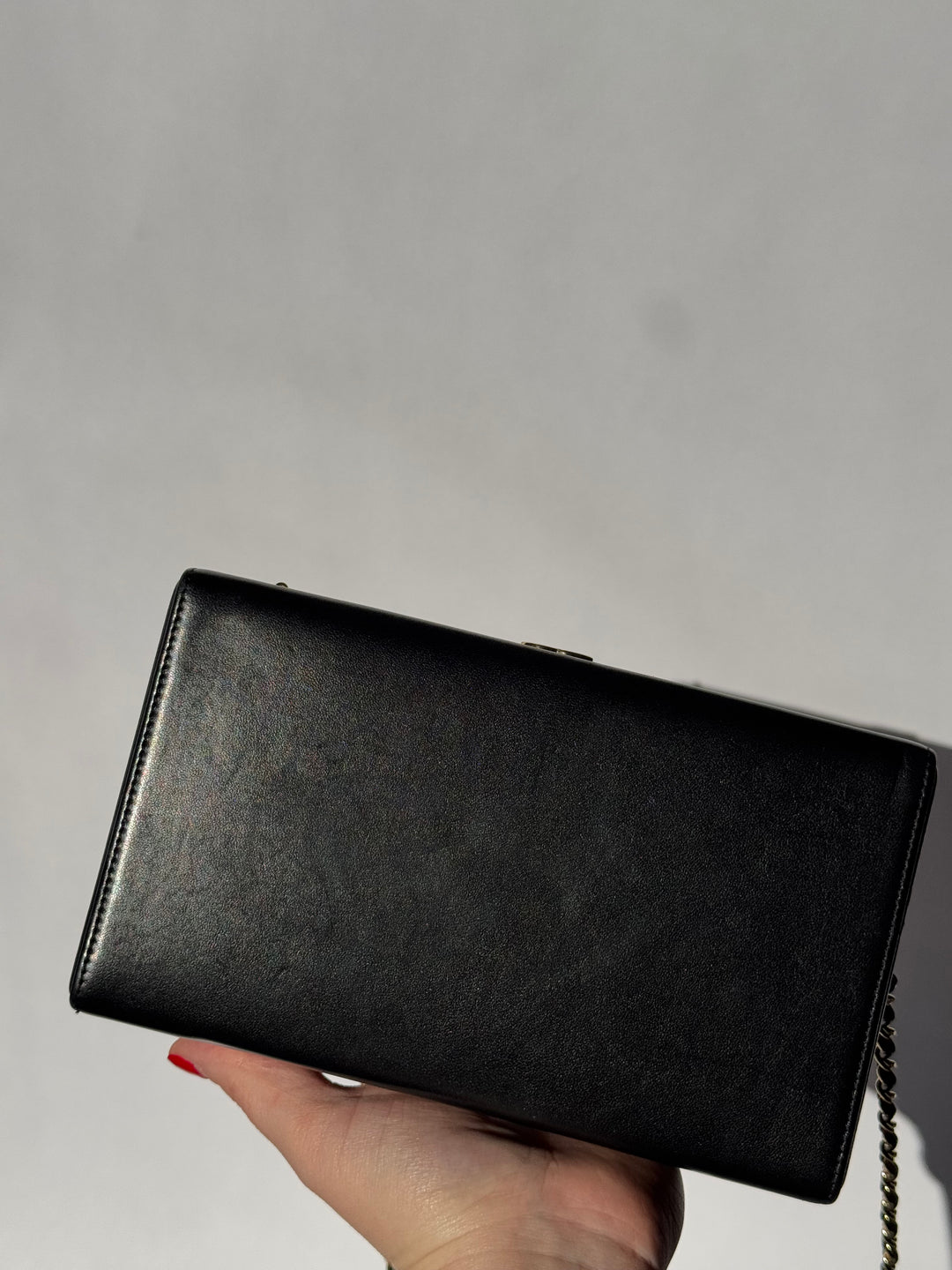 Chanel 19A Egypt Gold Lambskin Minaudiere Crossbody Black Gold 2019