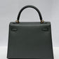 Hermes Vert Amande Epsom Kelly 25 Sellier