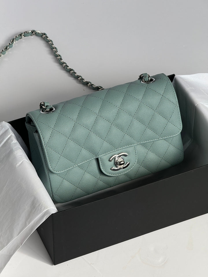 Chanel 18C Blue Caviar Mini Flap