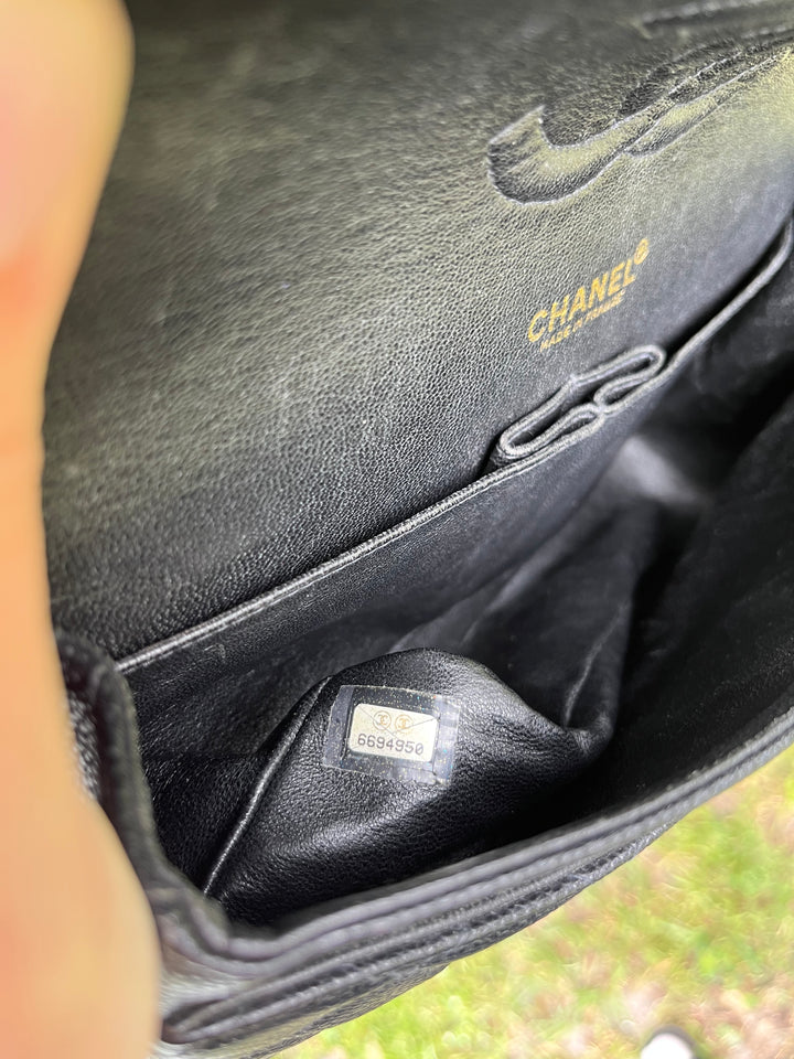 Chanel Medium Vintage Black Classic Caviar Flap Bag