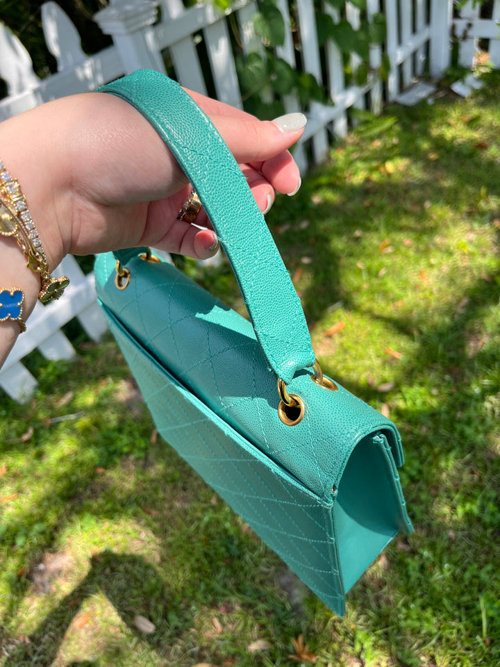 Chanel Vintage Tiffany Caviar Top Handle