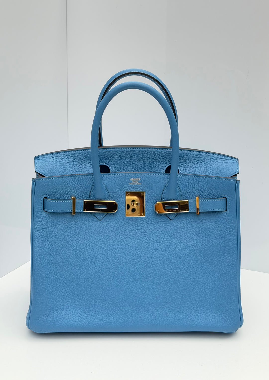 Hermes 2014 Bleu Paradis Clemence Taurillon Birkin 30