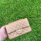 Chanel 18S Dark Beige Caviar Mini Flap Bag