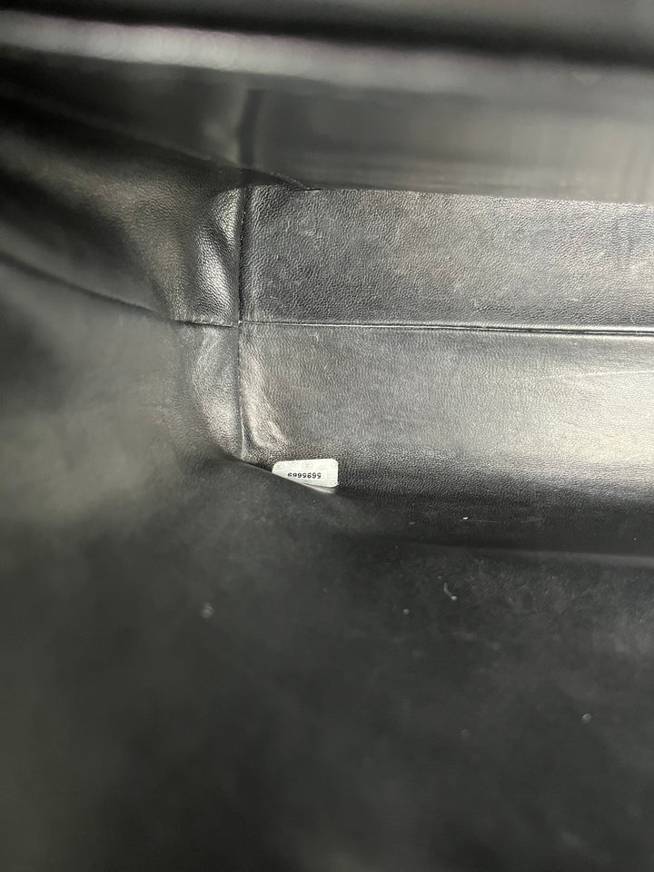 Chanel Vintage Large Crocodile Top Handle Flap Bag