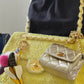 Chanel 1994 Vintage Metallic Gold Extra Mini Flap Bag