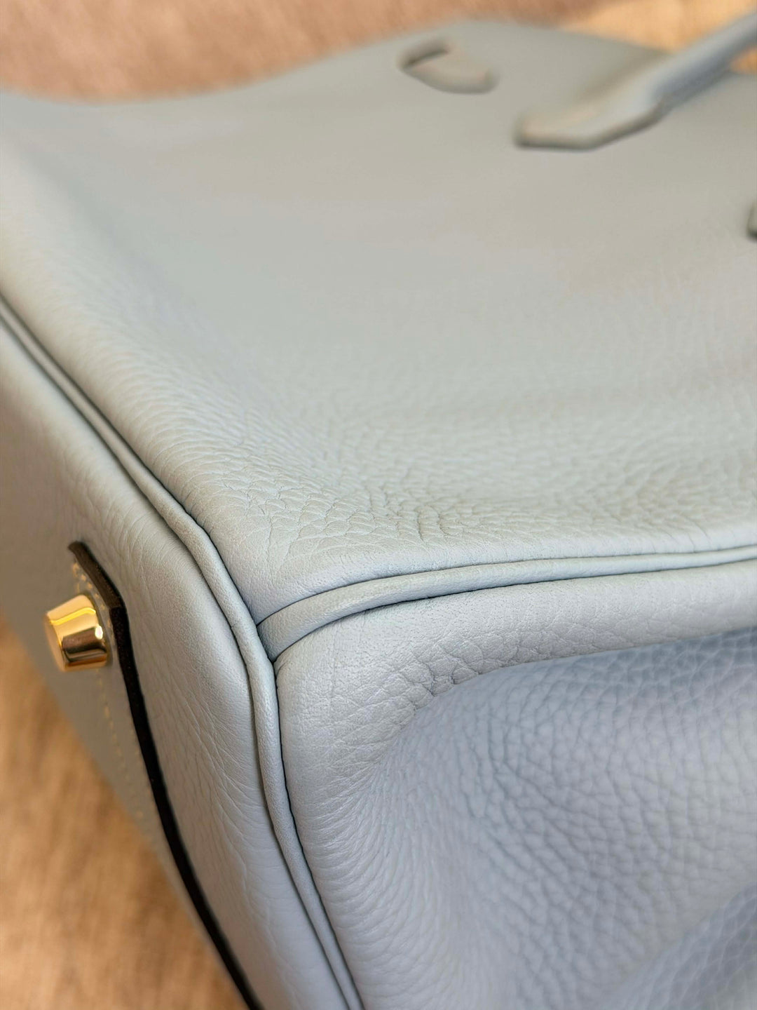 Hermès Birkin 35 Bleu Lin Togo Gold Hardware
