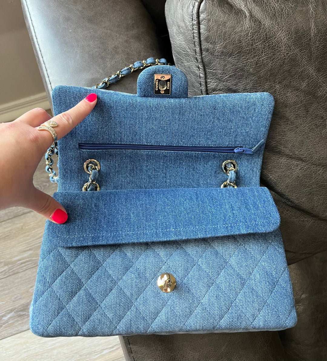 Chanel Denim Medium Classic Flap Bag