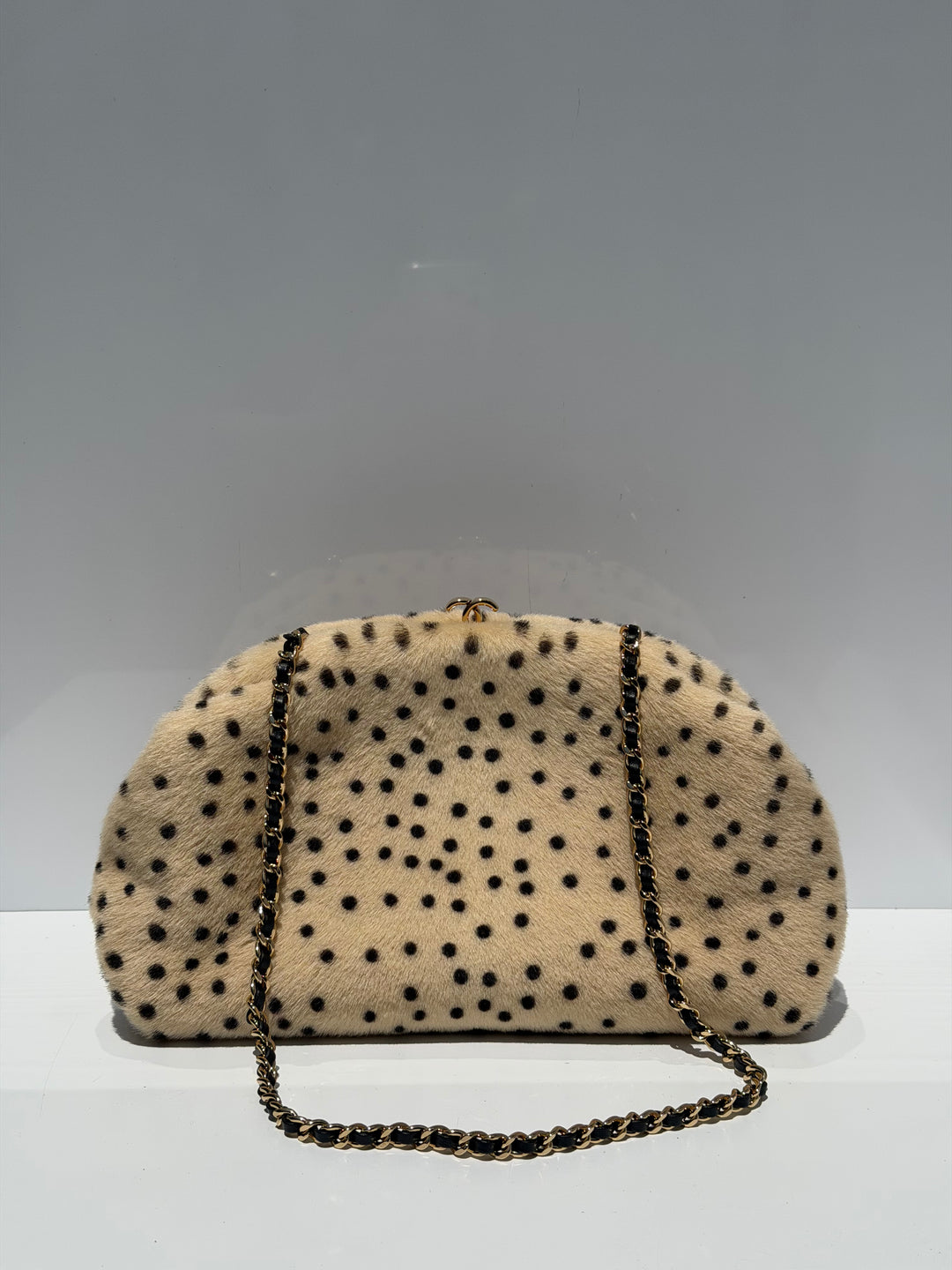 Chanel Clutch With Chain Brown And Black Pony Hair Gold Tone Metal Métiers D’Art 2026