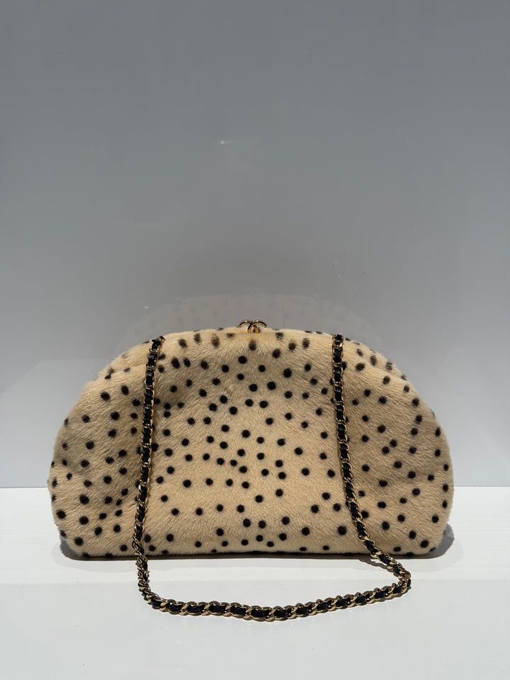 Chanel Clutch With Chain Brown And Black Pony Hair Gold Tone Metal Métiers D’Art 2026
