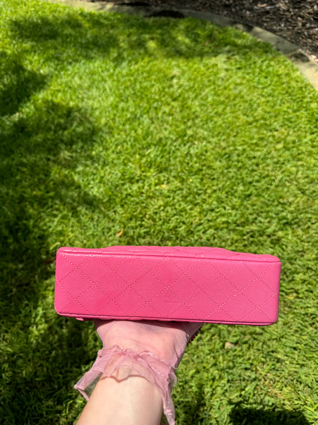 Chanel 20S Small Pink Caviar Double Flap