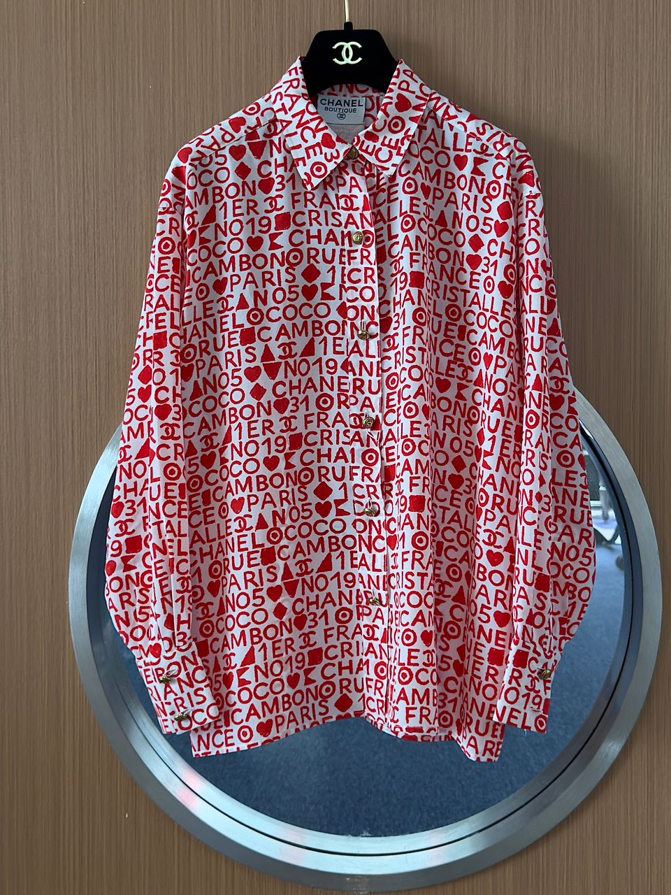 Chanel Vintage Silk Button Down