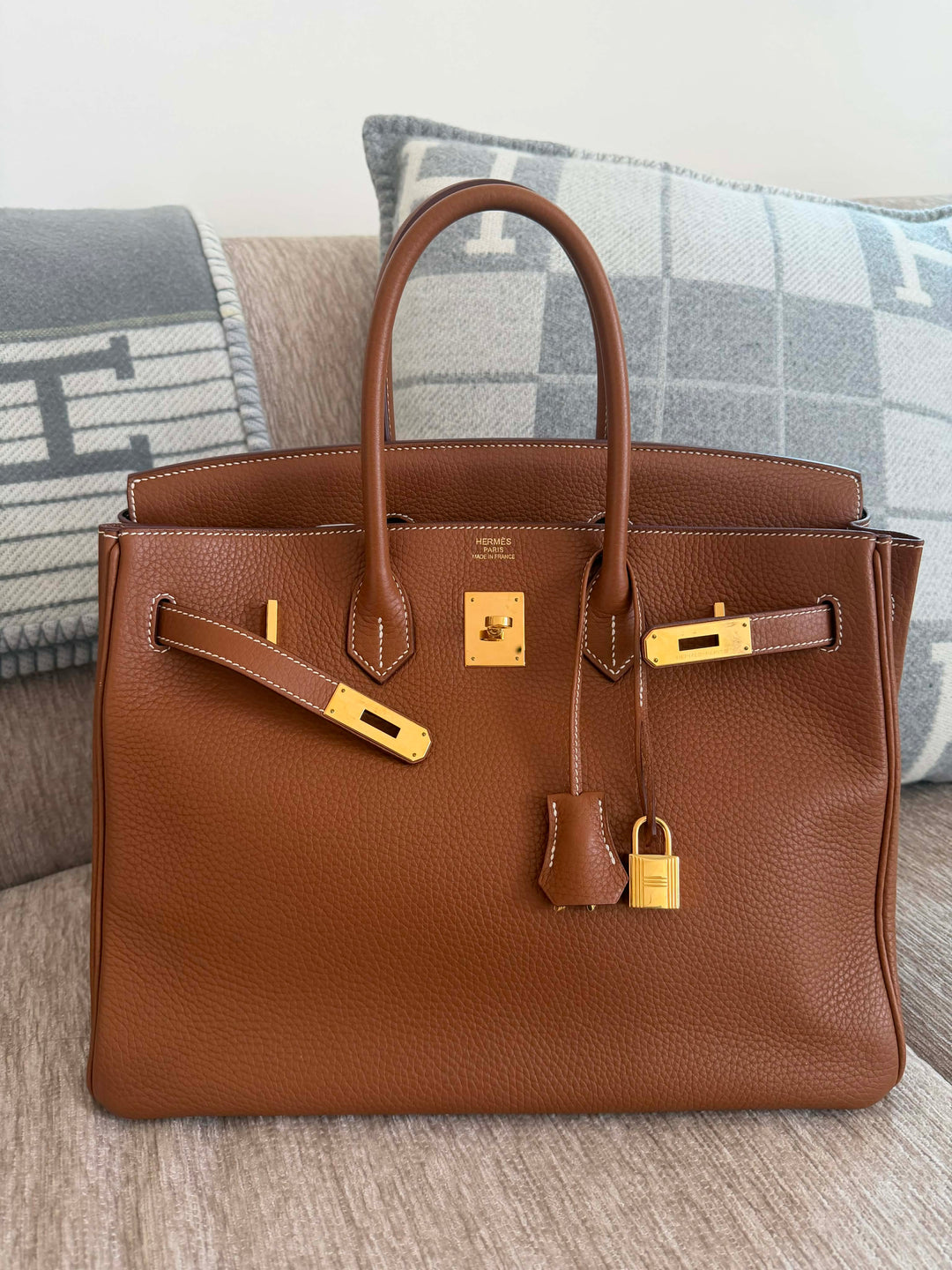 Hermès Birkin 35 Gold Gold Hardware 2015