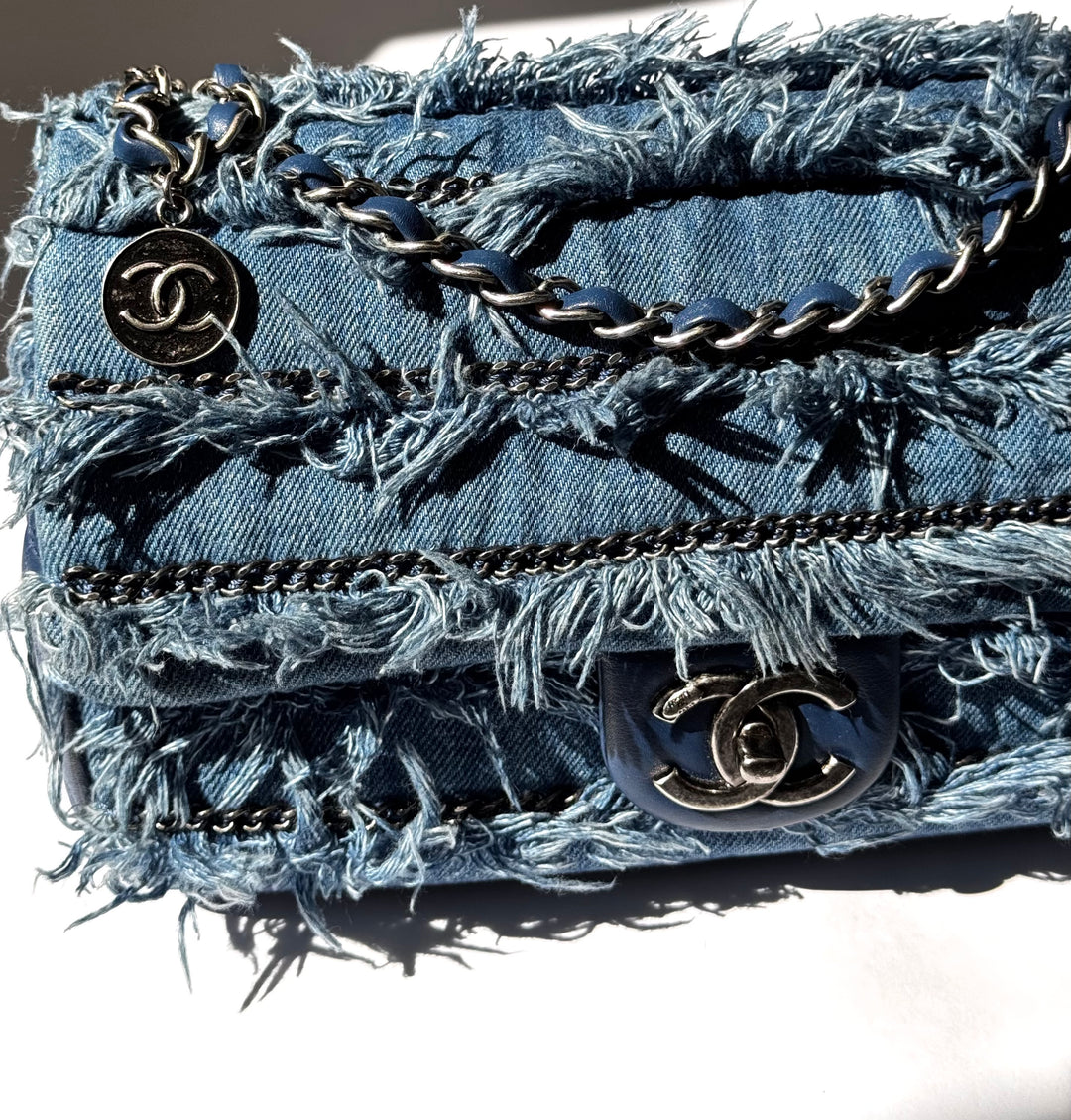 Chanel Medium Denim Paris Dubai Flap Bag