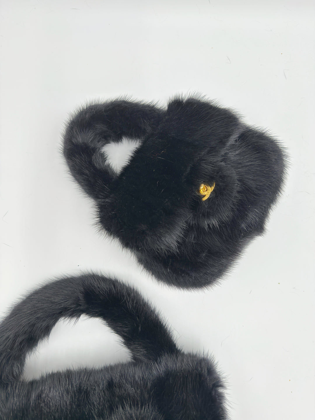 Chanel Vintage RARE Mink Kelly Parent & Child Set