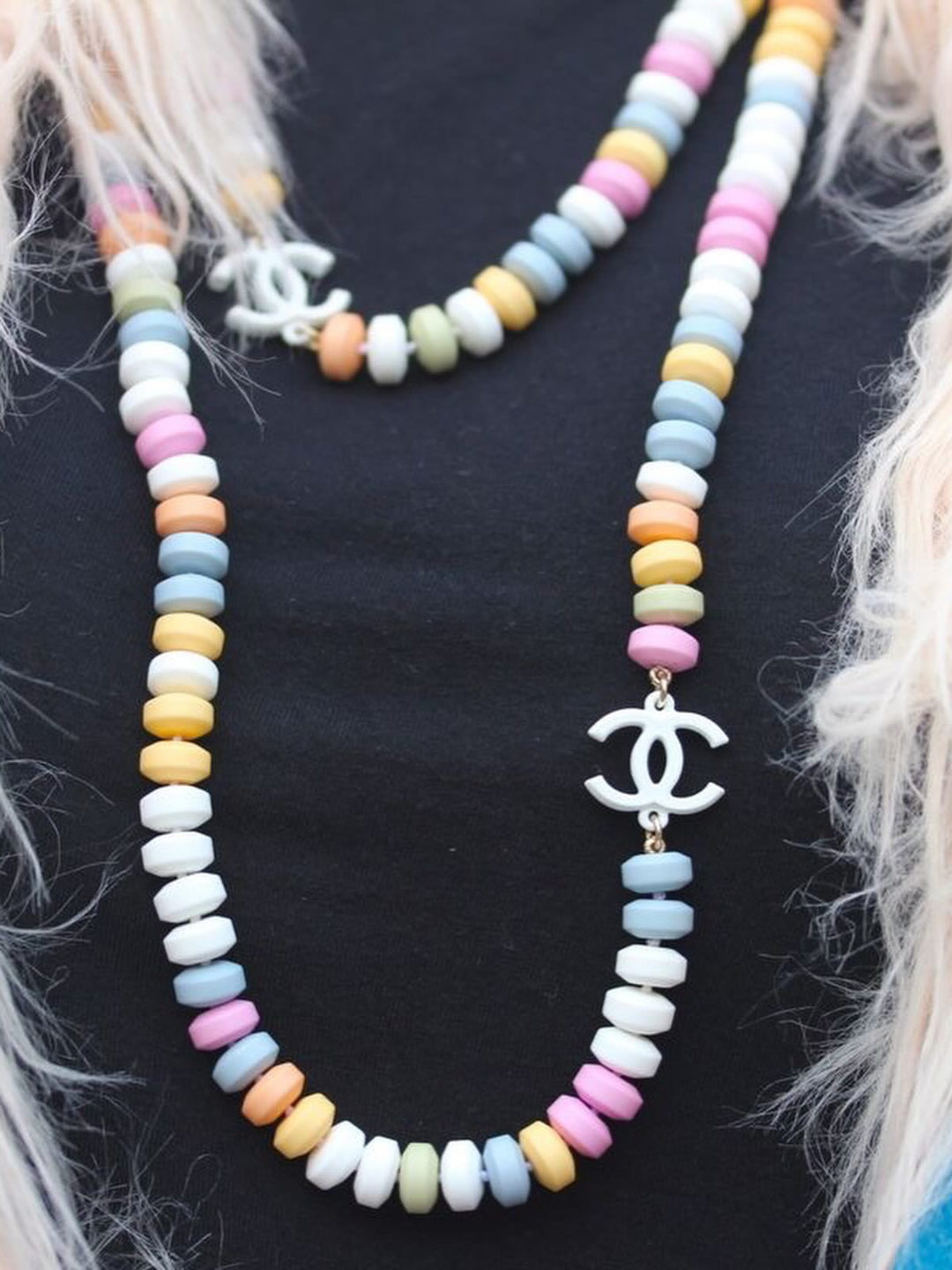 Chanel CC Resin Candy Supermarket Sweetie Triple Strand Necklace Multicolor 2014