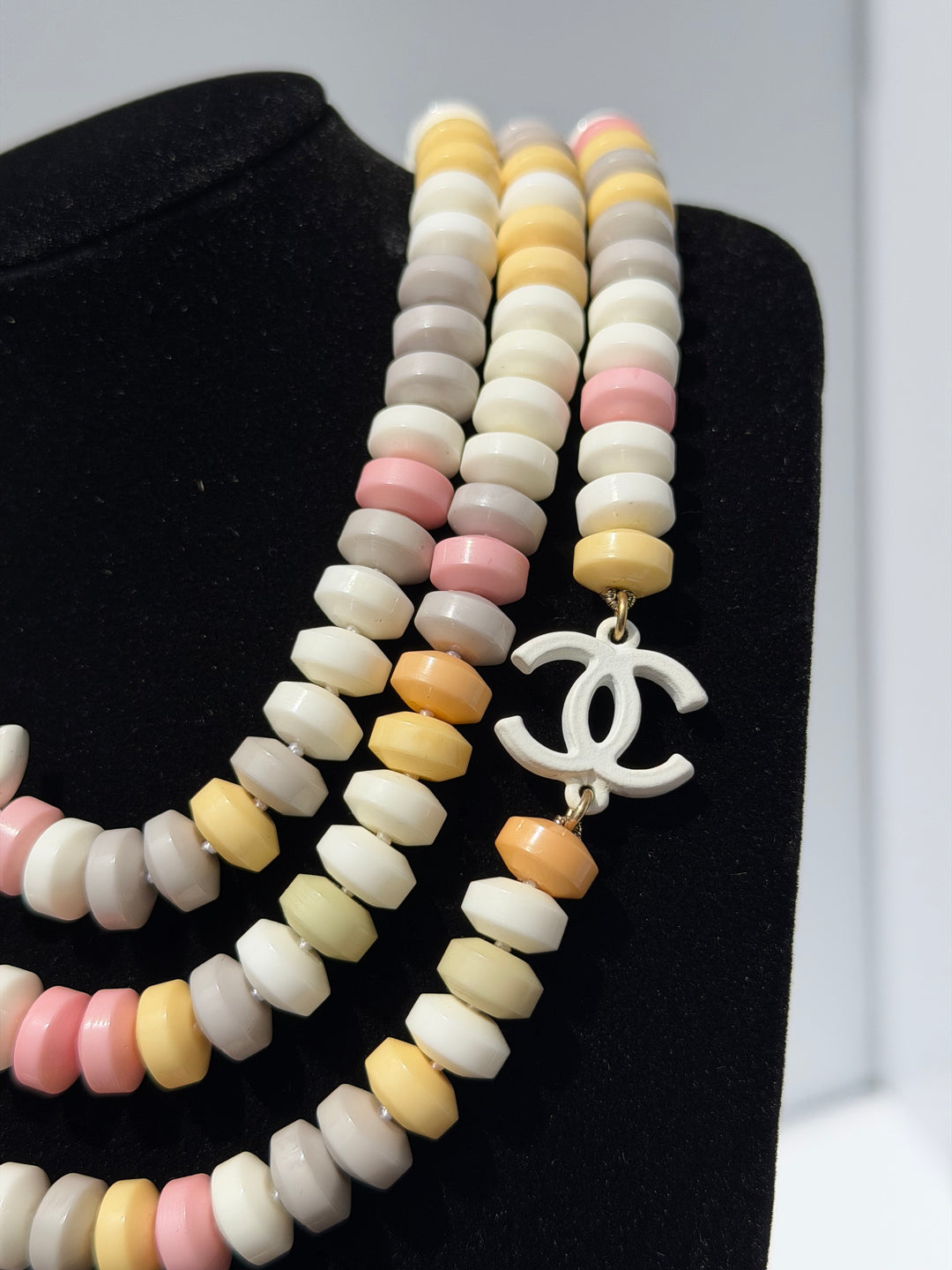 Chanel CC Resin Candy Supermarket Sweetie Triple Strand Necklace Multicolor 2014