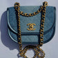 Chanel Denim Small Messenger Crossbody Bag