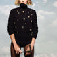 Chanel Medium Black Shearling Coco Neige Flap