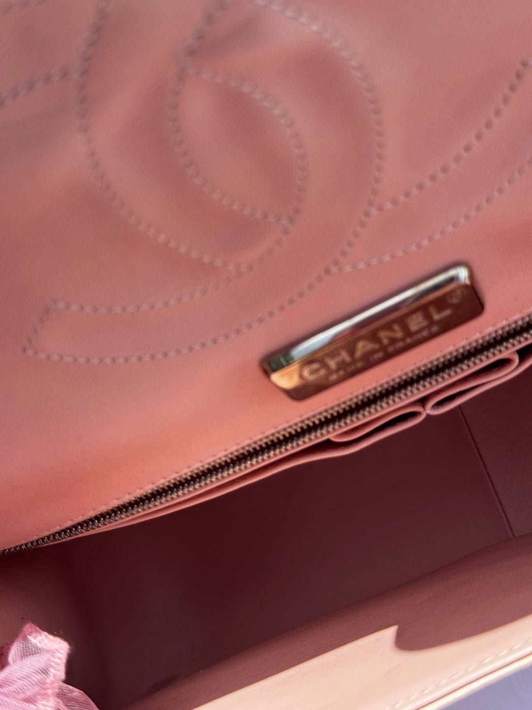 Chanel Jumbo Pink Alligator Double Flap Bag