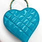 Chanel 1995 CC Blue Heart Vanity Bag
