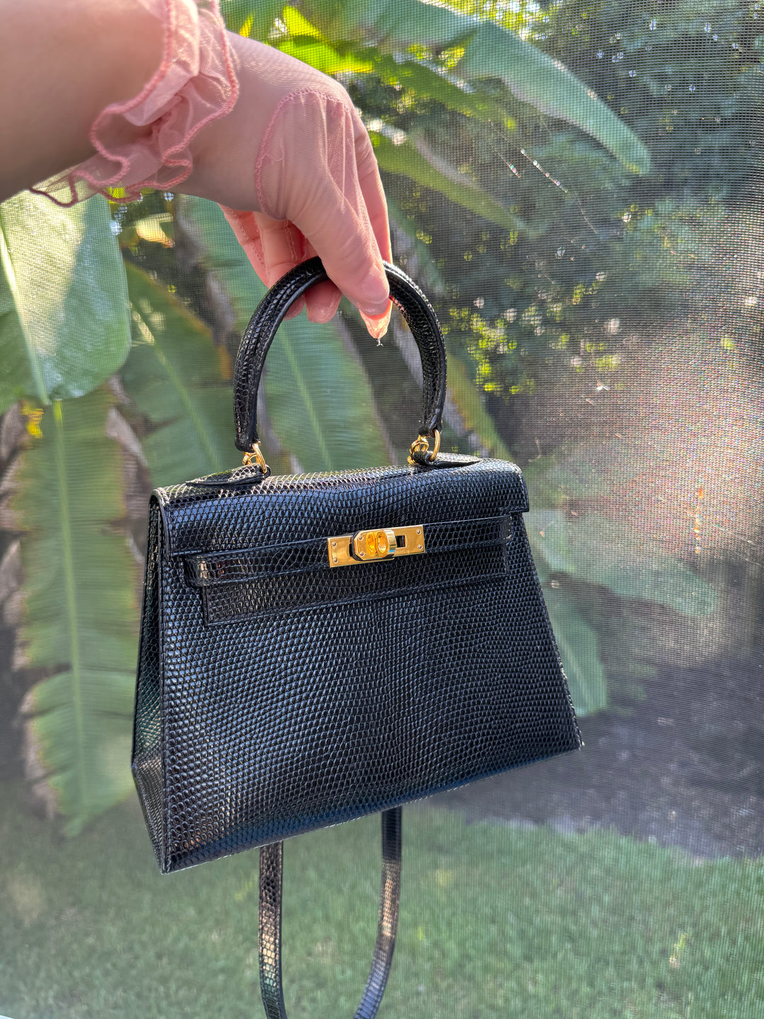 Hermes Vintage Lizard Kelly Sellier 20